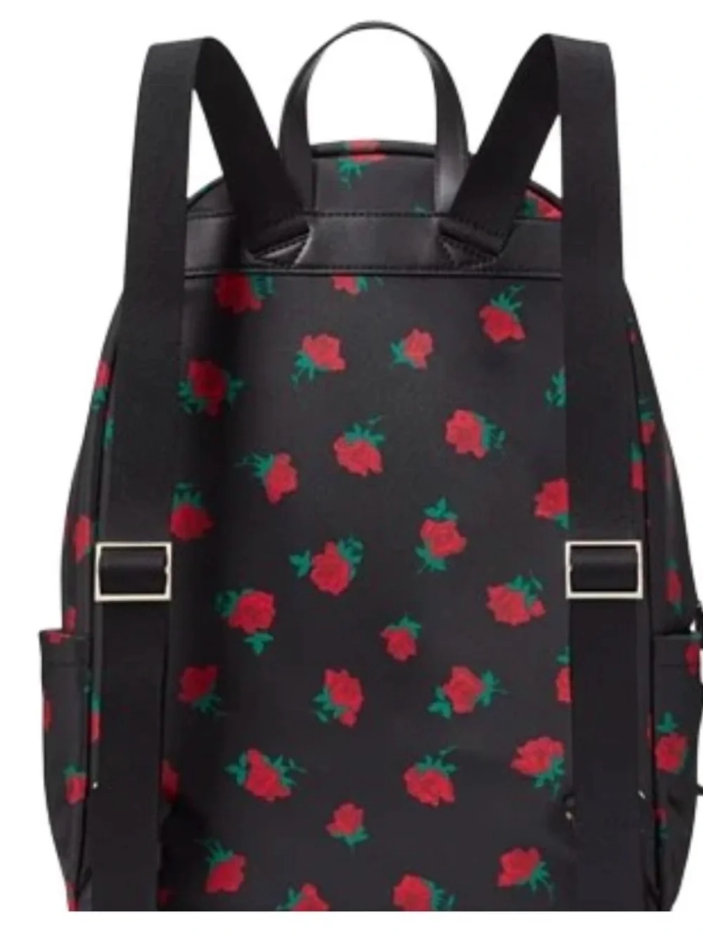Kate Spade New York Black Rose Toss Large Backpack